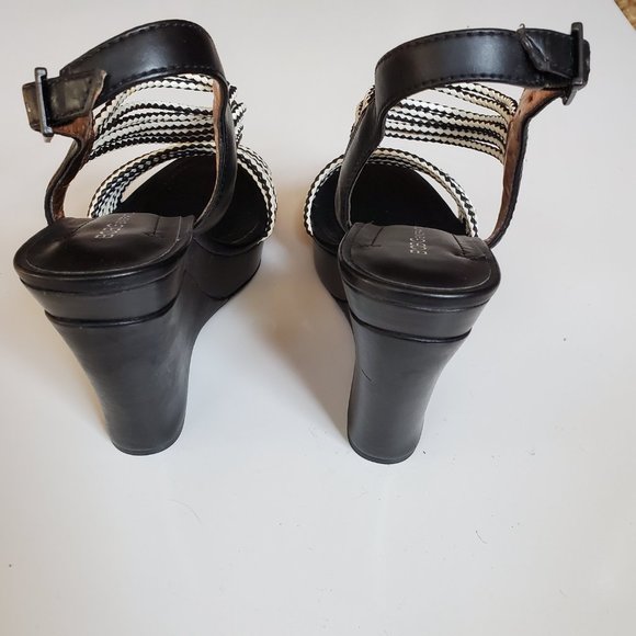 BCBGeneration BG-Callista wedge heels black white - Picture 4 of 10